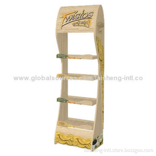 Wooden cookie display rack